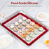 U-Taste 446ºF Heat Resistant Macaron Silicone Baking Mat, Non Stick Reusable Cookies Pastry Sheet Liner with Edge Enhancement Circle Measurement f...